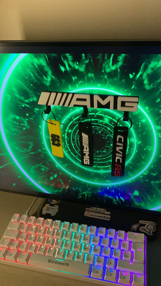 AMG Keychain Holder Stylish Automotive Keychain Display Stand for Car Enthusiasts