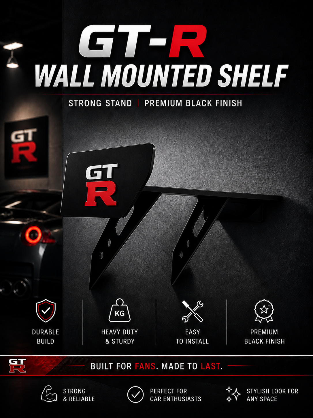 GT-R Wall Mounted Shelf