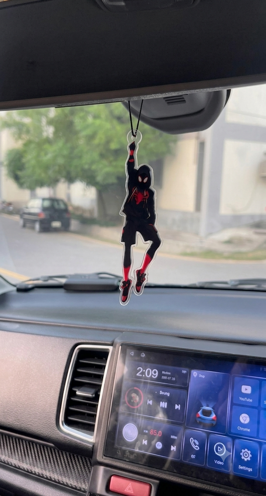 pack of 2 spider man car mirror hanging
