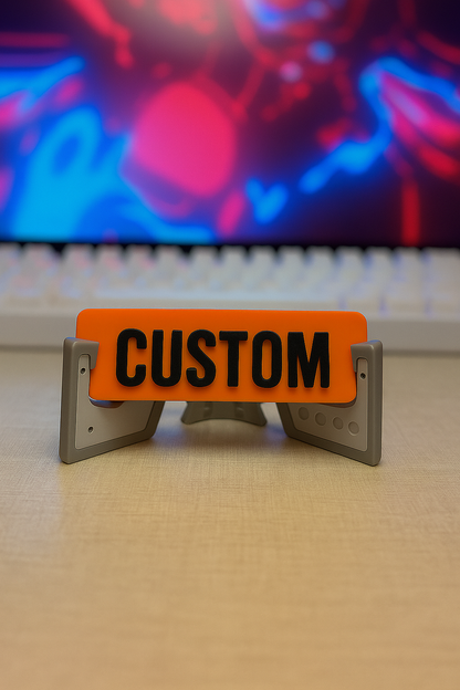 ORANGE CUSTOM KEYCHAIN