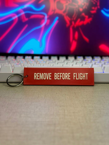 Remove Before Flight Keychain F-16 Fighting Falcon Edition