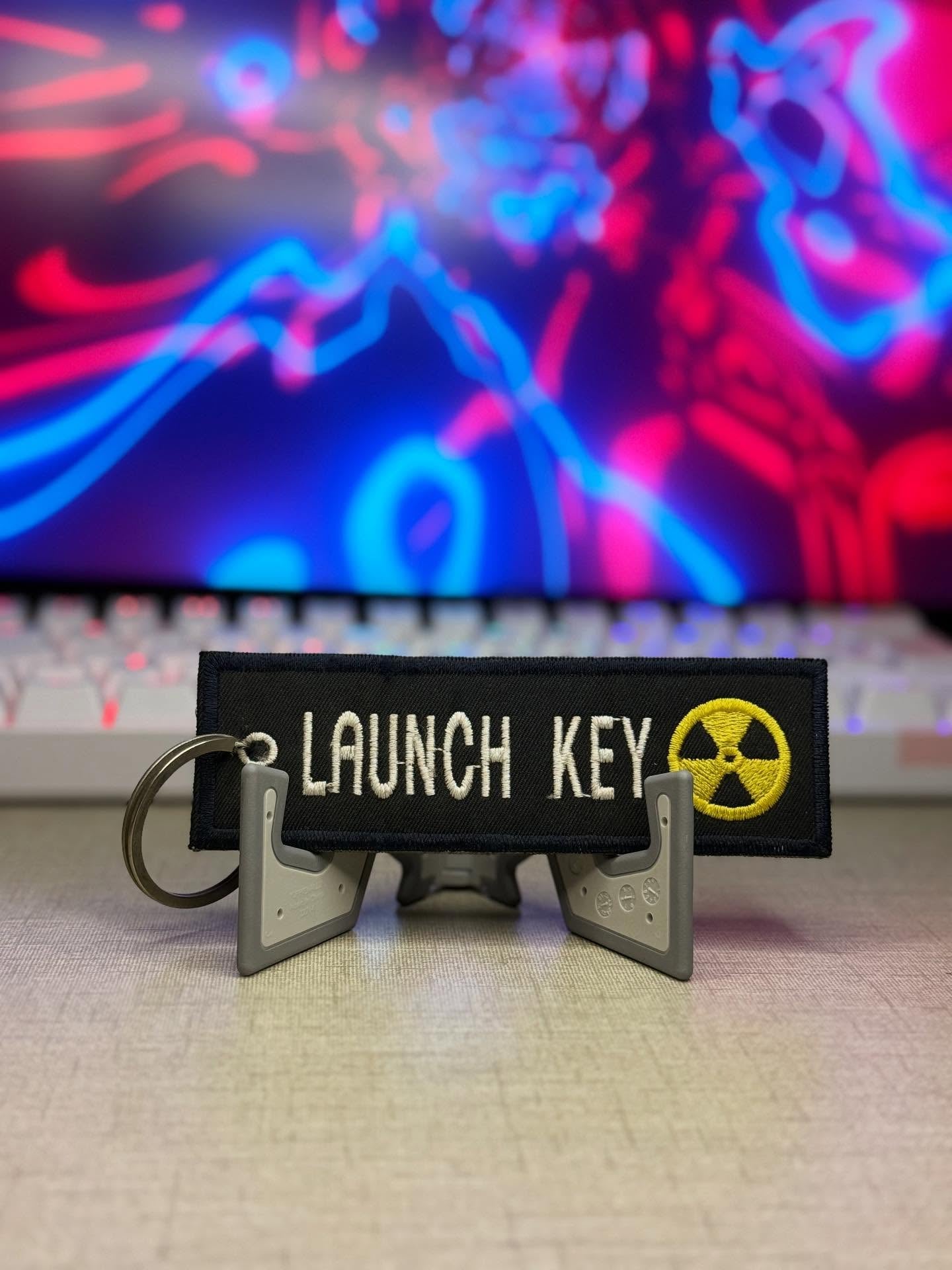 LAUNCH KEY – Premium Embroidered Keychain